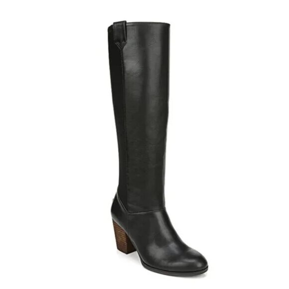 New DR. SCHOLL'S WOMENS A-OKAY TALL BOOT - BLACK - Picture 1 of 10